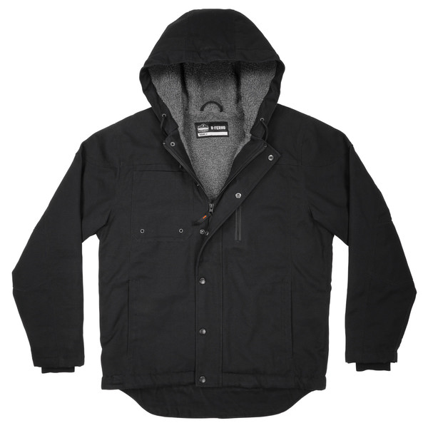 N-Ferno By Ergodyne 6468 L Black Duck Canvas Work Jacket 6468